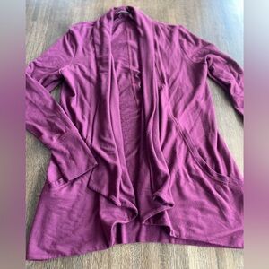Athleta Maroon Open Fronr Cardigan - Large